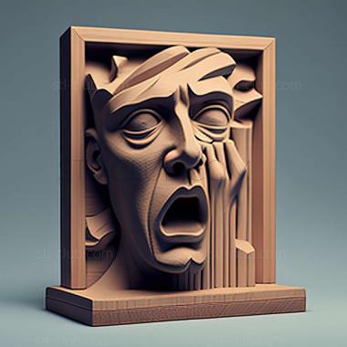 3D model Rene Magritte (STL)